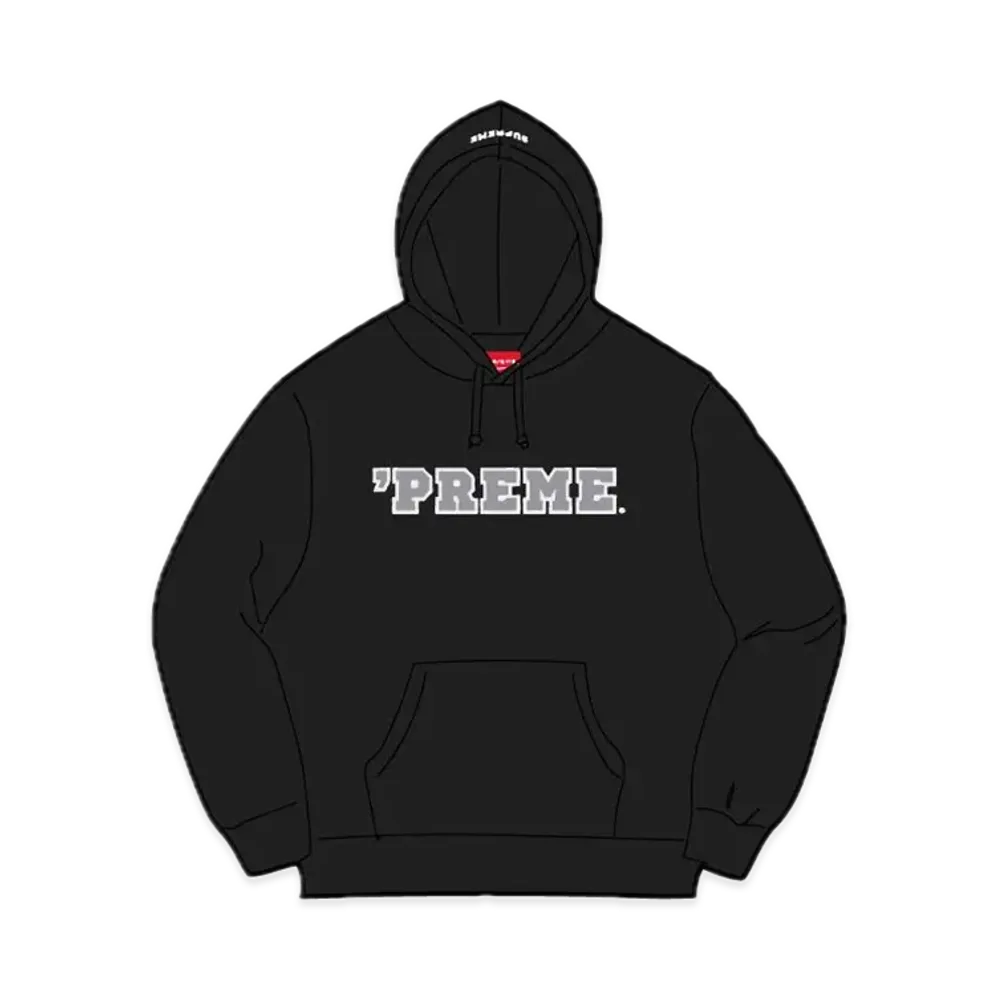 Supreme Preme Hooded Sweatshirt "Black"