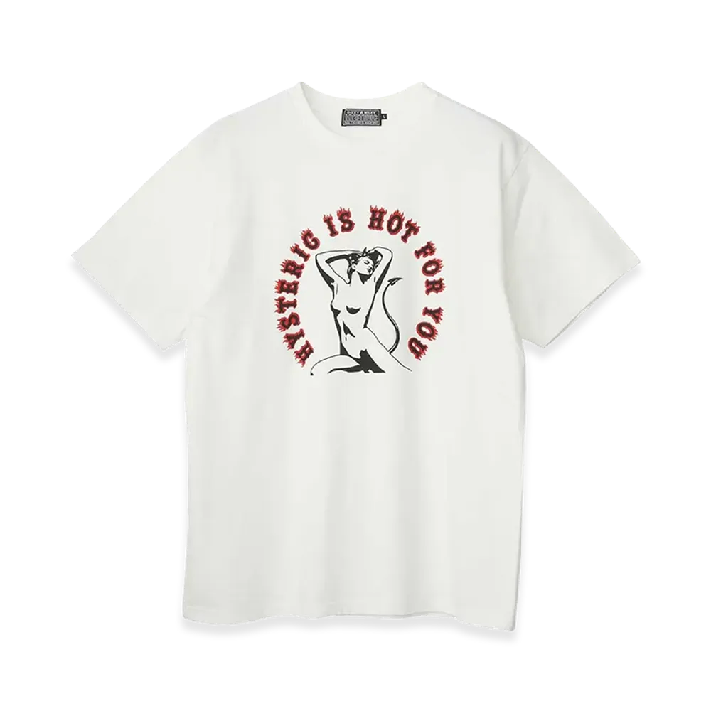 HYSTERIC GLAMOUR Hot For You T-Shirt "White"