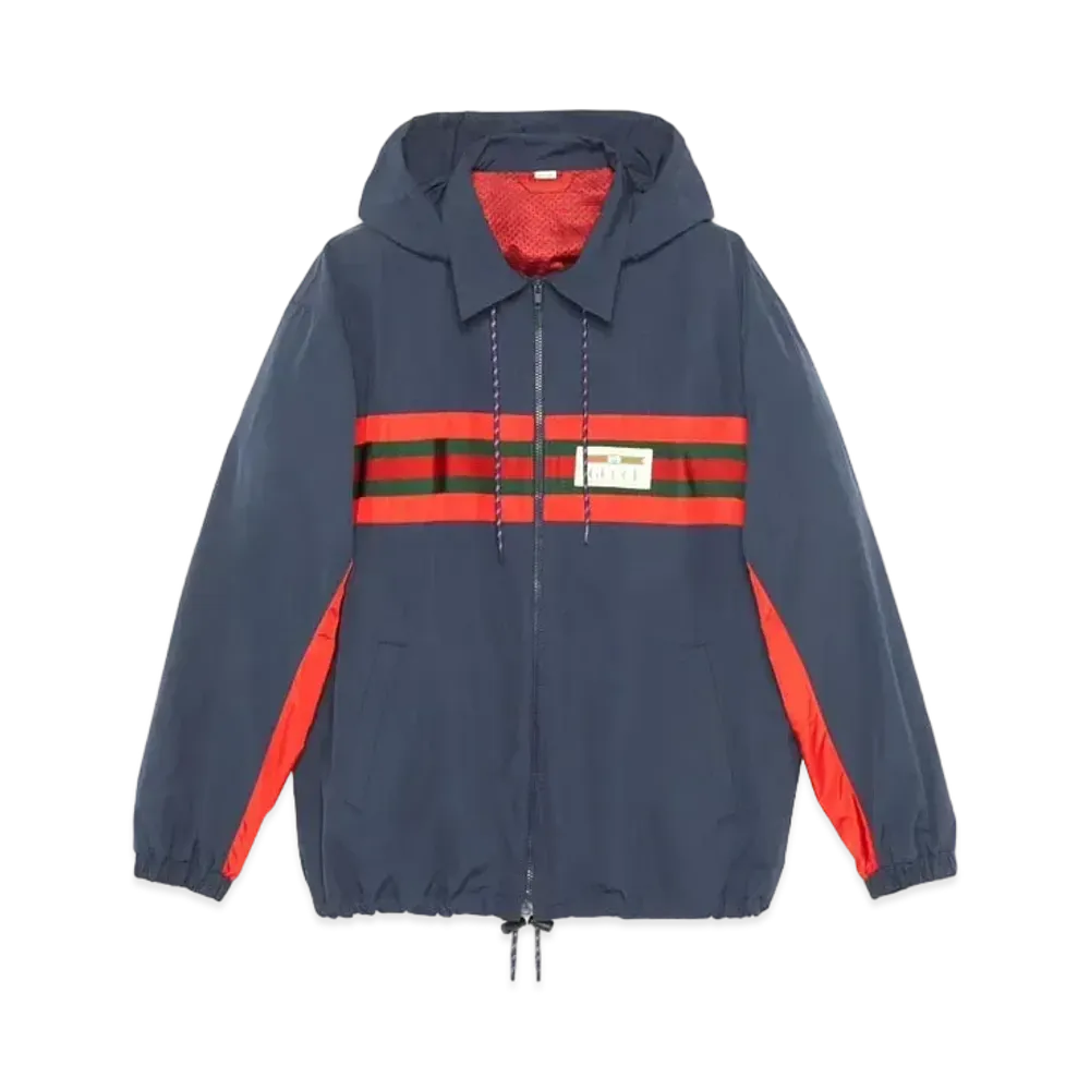 GUCCI Nylon Jacket With Gucci Label