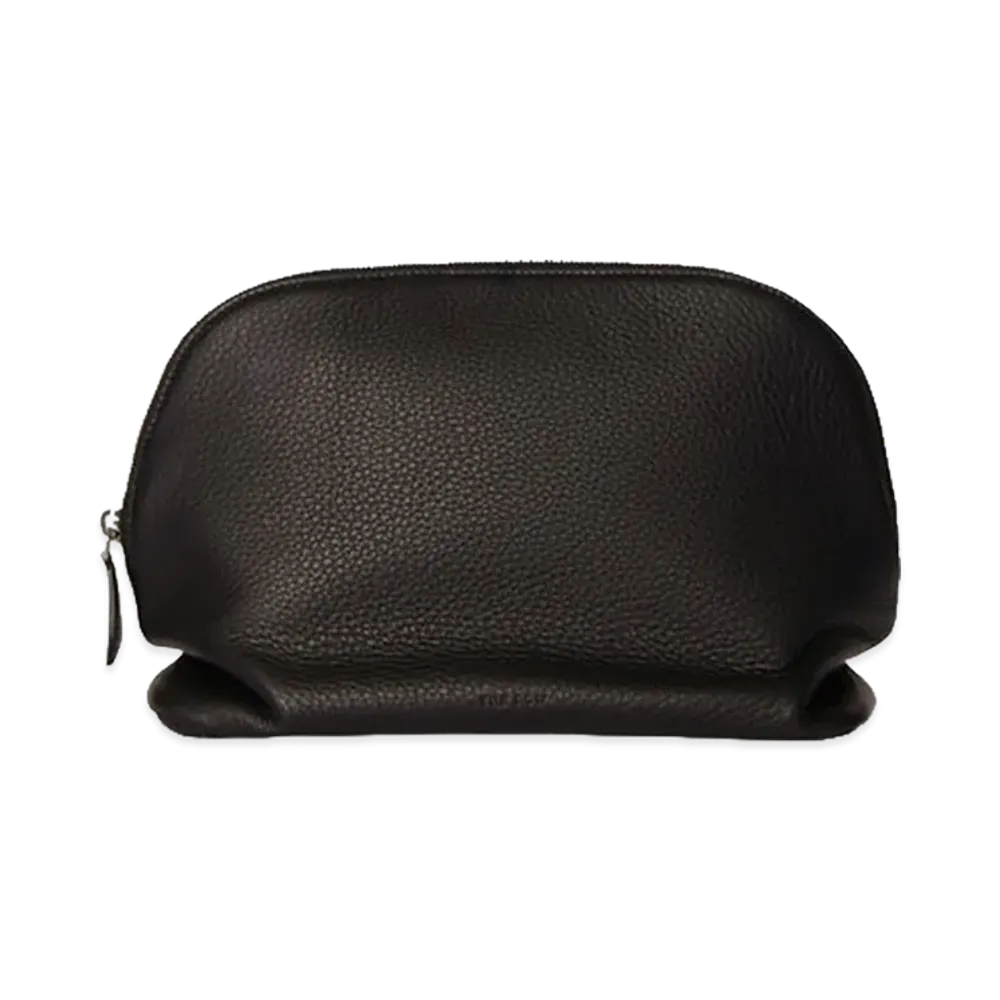 The Row Women's Agnes Leather Pouch "Dark Brown"