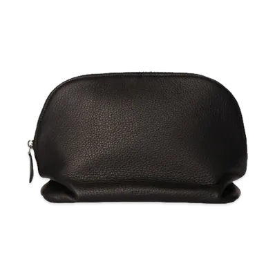 The Row Women's Agnes Leather Pouch "Dark Brown"