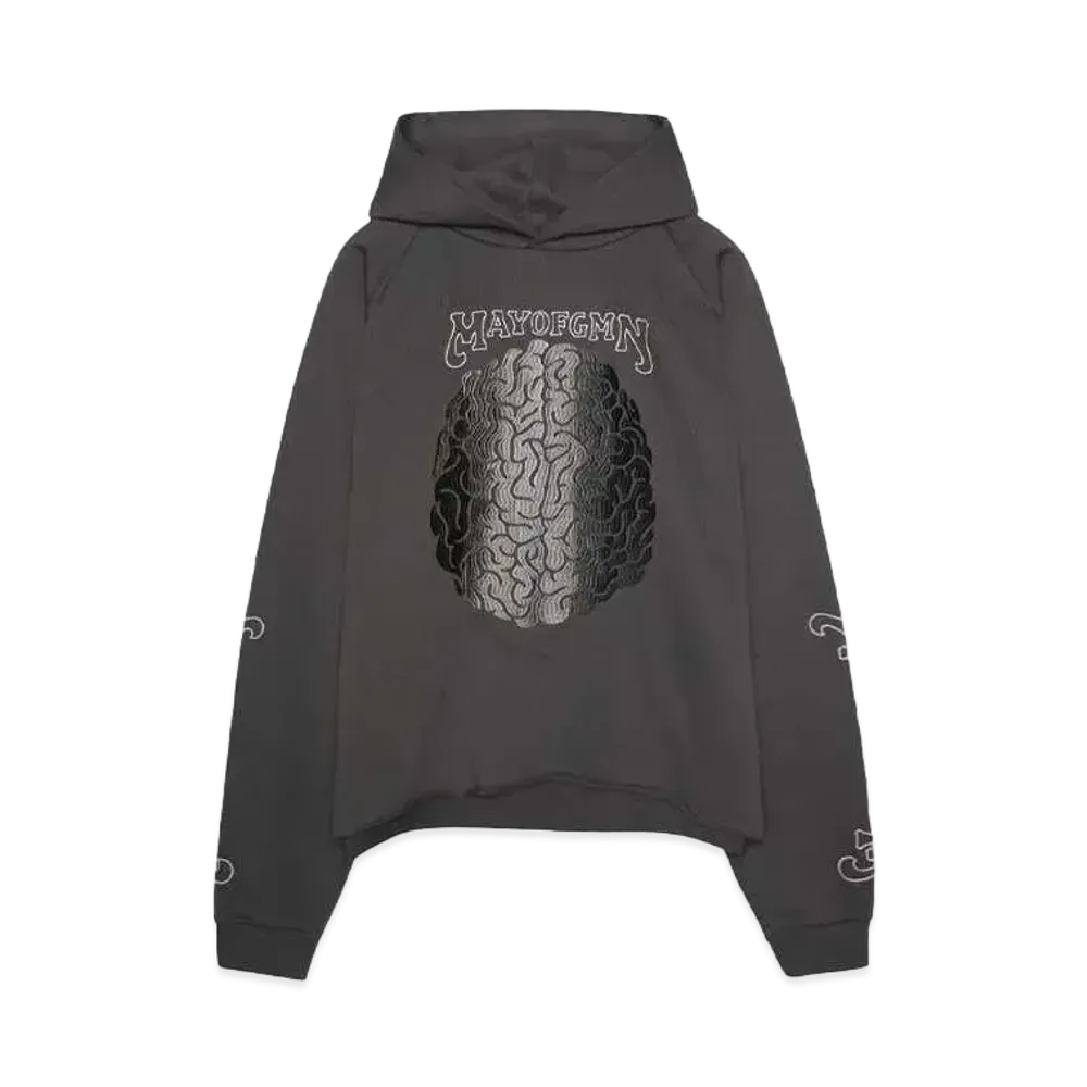 MAYO BRAINWASHING EMBROIDERY HOODIE "CHARCOAL"