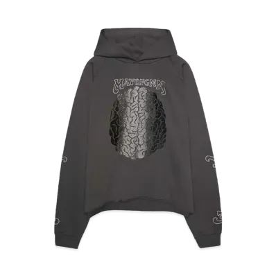 MAYO BRAINWASHING EMBROIDERY HOODIE "CHARCOAL"