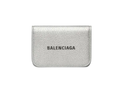 BALENCIAGA Cash Mini Wallet Metallic "Silver"