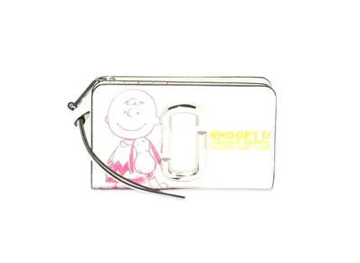Marc Jacobs Peanuts X Marc Jacobs The Snapshot Snoopy Compact Wallet "Chalk"