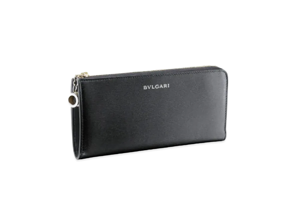 BVLGARI B.zero1 Zip Wallet "Black"