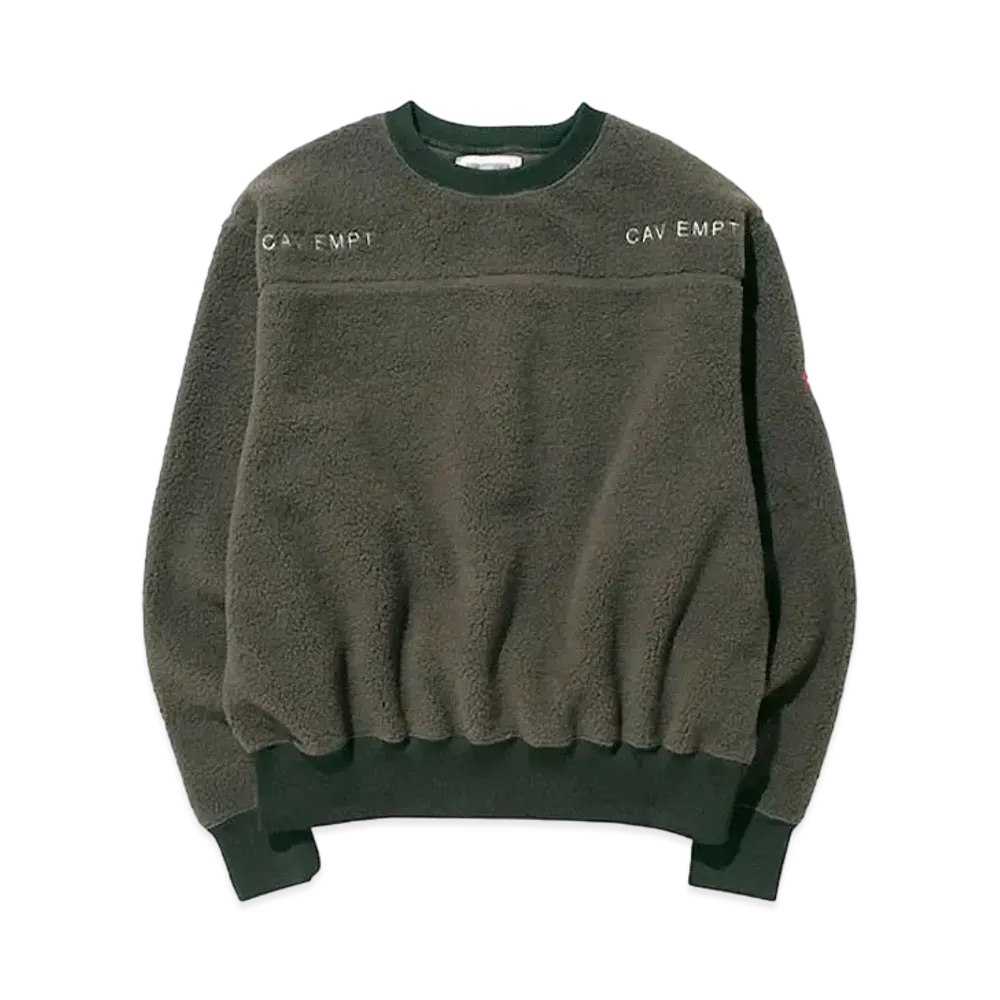 Cav Empt (C.E) FLEECE CREW NECK "Green"