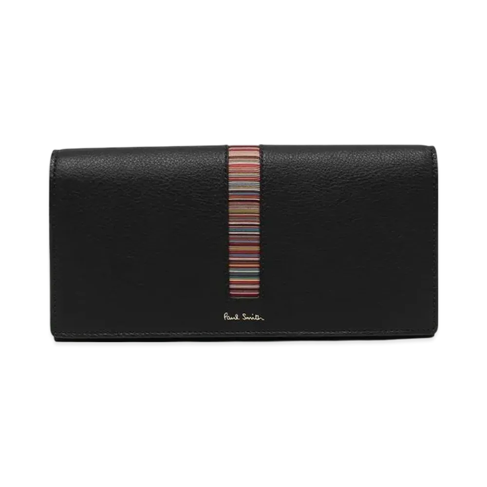 Paul Smith Long Wallet Cover Stripe "Black"