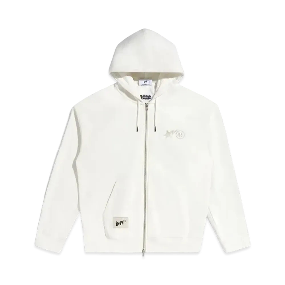 A BATHING APE x HIGHSNOBIETY Full Zip Hoodie "Ivory"