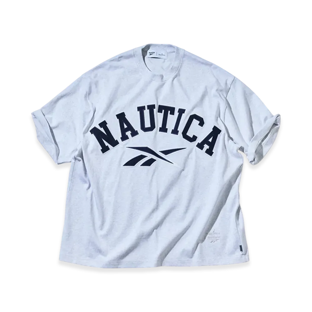 Reebok x NAUTICA Arch Logo Tee "Grey"