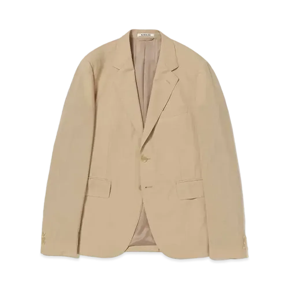 AURALEE Super Fine Tropical Wool Jacket "Top Beige"