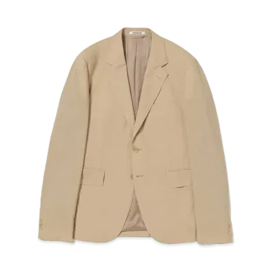 AURALEE Super Fine Tropical Wool Jacket "Top Beige"