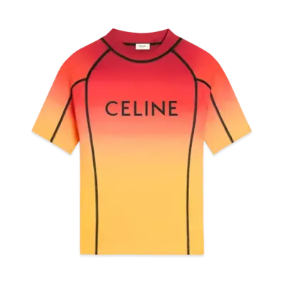 CELINE Surf T-Shirt Sunset Lycra "Multicolor/Black"