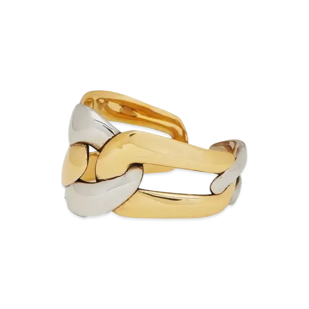 Alexander McQUEEN Chain Double Ring "Antique Silver/Gold"