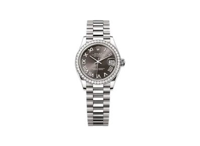 ROLEX Datejust 31mm White Gold Diamond 278289RBR "Dark Grey"