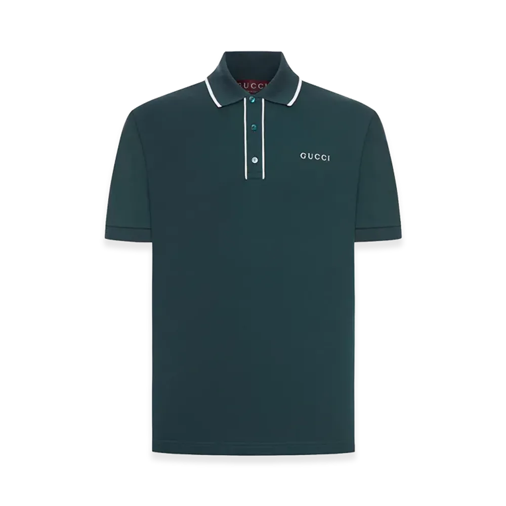 GUCCI Polo "Petrolium/Mix"