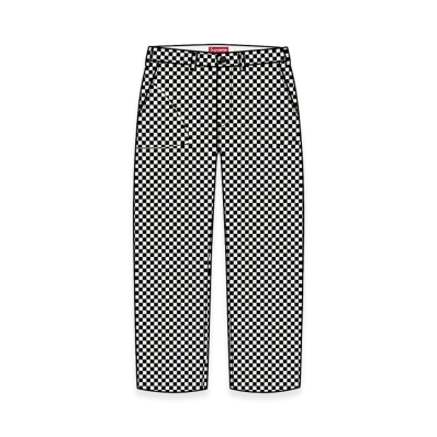 Supreme Chino Pant "White Checkerboard" (26FW)