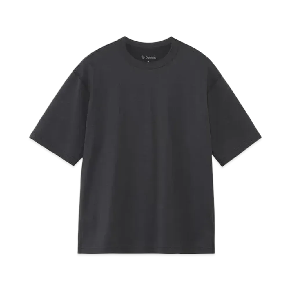 Goldwin Re-Optimum Plating Jersey Oversized T-Shirt (C3 Fit/Unisex) "Ink Black"