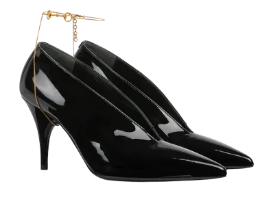 GUCCI Women's Black Leather 97 Pumps "Black"