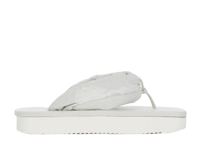 Rick Owens DRKSHDW SS26 Flip Flops "Milk Wash/Milk"