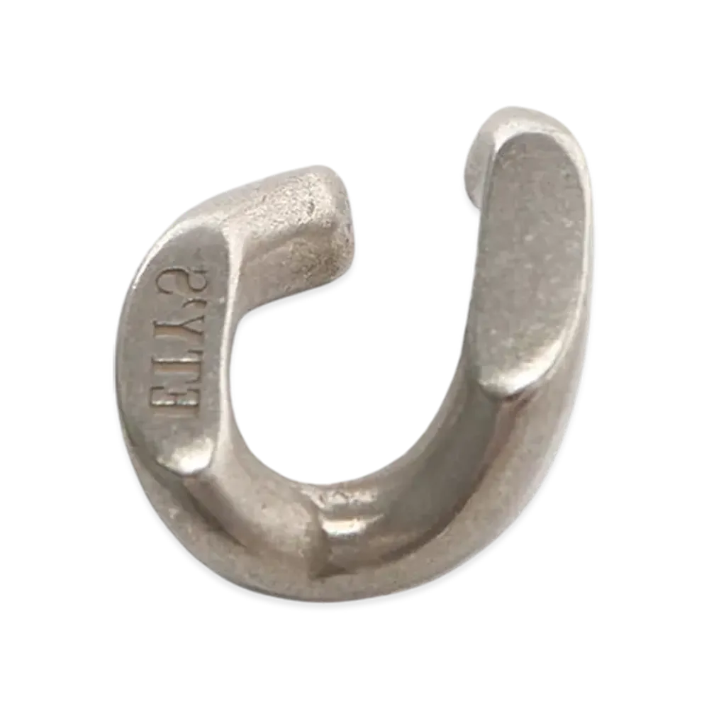S'YTE Brass Curved Chain Ear Cuff "Silver"