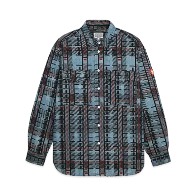 Cav Empt (C.E) CHECK PRINT DENIM SHIRT "Multi"
