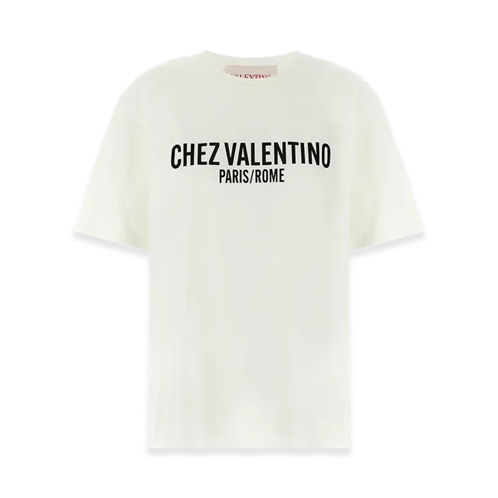 Valentino Garavani Women's 'chez ' T-Shirt "White/Black"