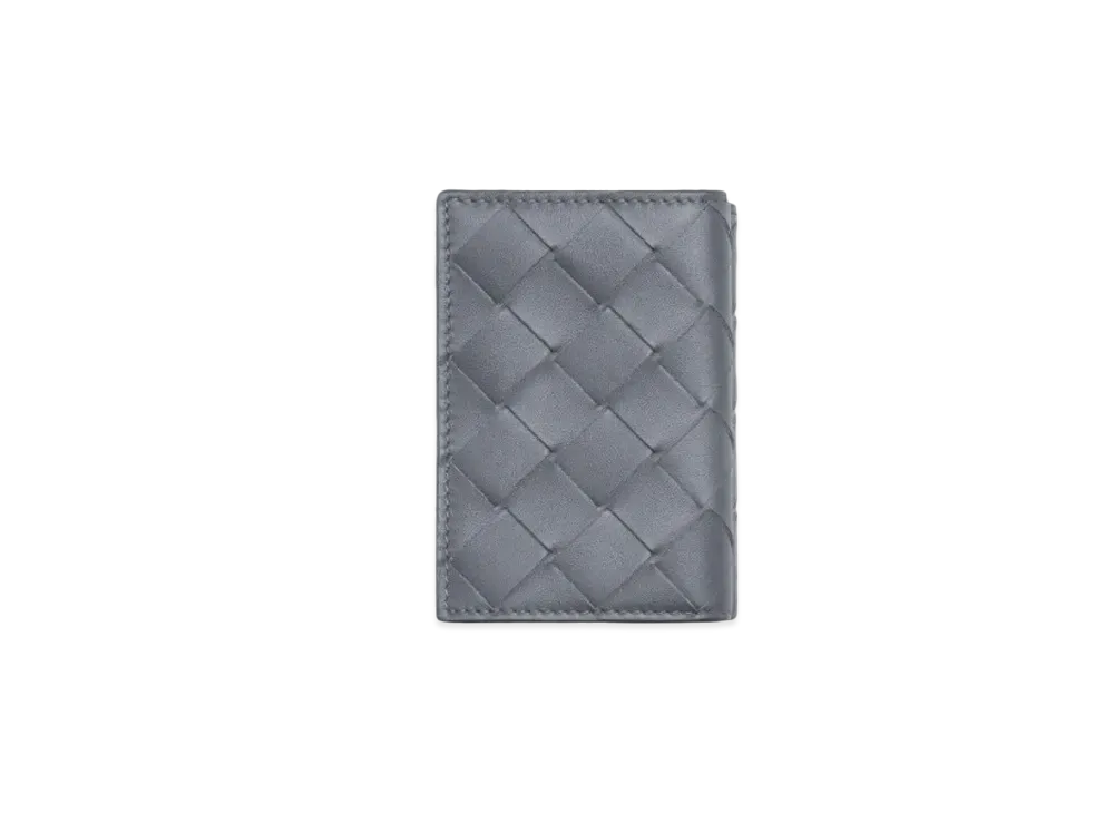 Bottega Veneta Tiny Trifold Wallet "Thunder"