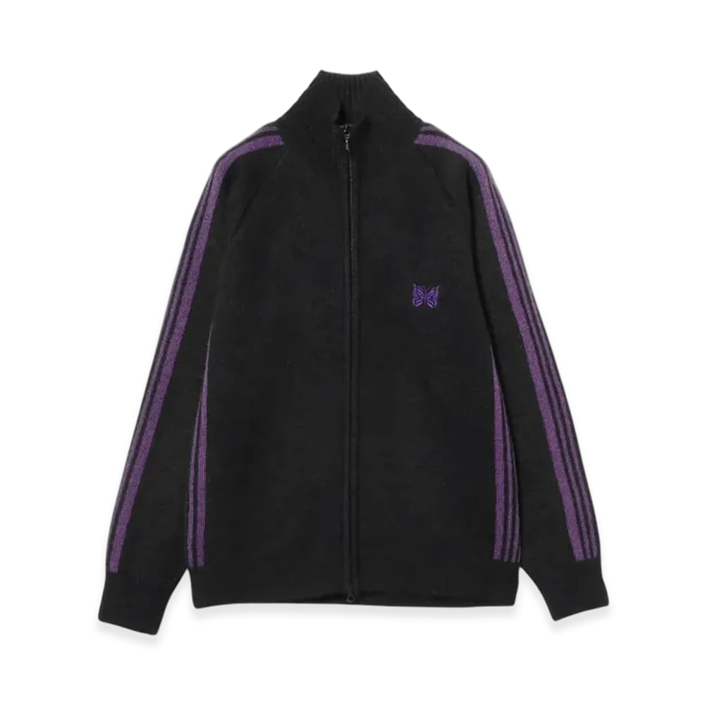 NEEDLES x BEAMS Mohair Track Jacket "Black/Purple"