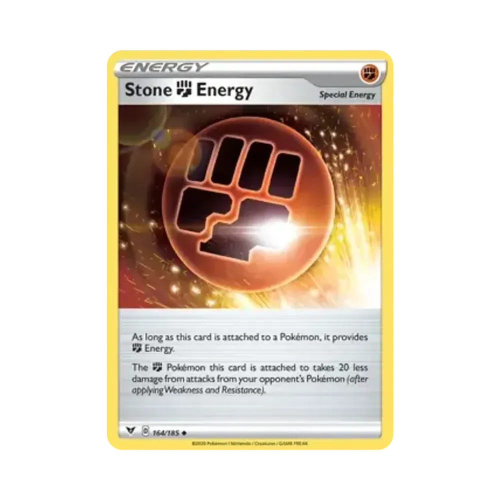ストーン闘エネルギー U [164/185]【英語版】(ソード&シールド「ビビットボルテージ」)
