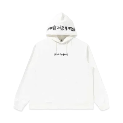 Blackeyepatch OE Logo Embroidered Hoodie "White"