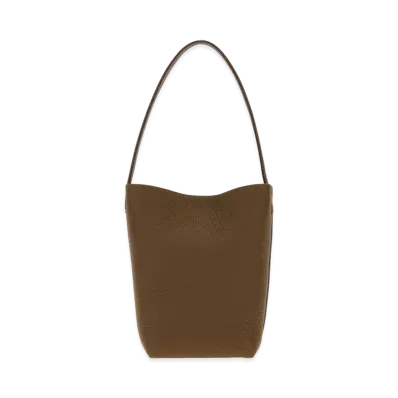 The Row Women's Leather Small NS Park Tote Bucket Bag "Dark Brown"