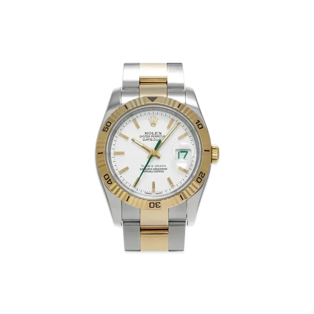 ROLEX Datejust Turn-O-Graph "White/Stainless Steel/Yellow Gold"