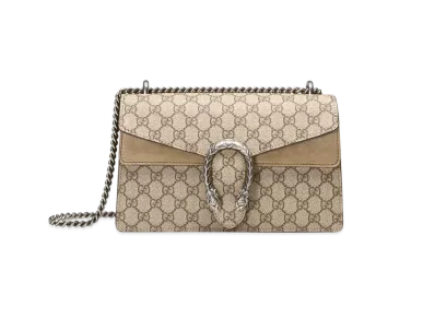 GUCCI Dionysus Small Shoulder Bag "GG Supreme Canvas"