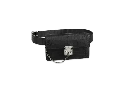 Louis Vuitton S Lock Belt Pouch MM Crocodile Mat