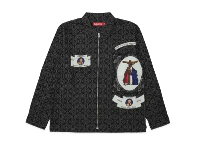 Supreme Devotion Flannel Zip Up Shirt "Black"