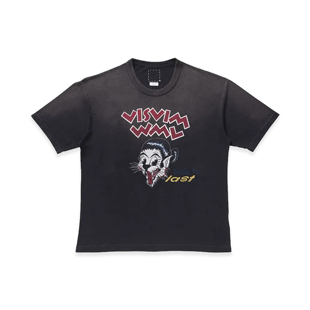 visvim Jumbo Tee S/S BTL Dmgd "Black"