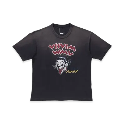 visvim Jumbo Tee S/S BTL Dmgd "Black"