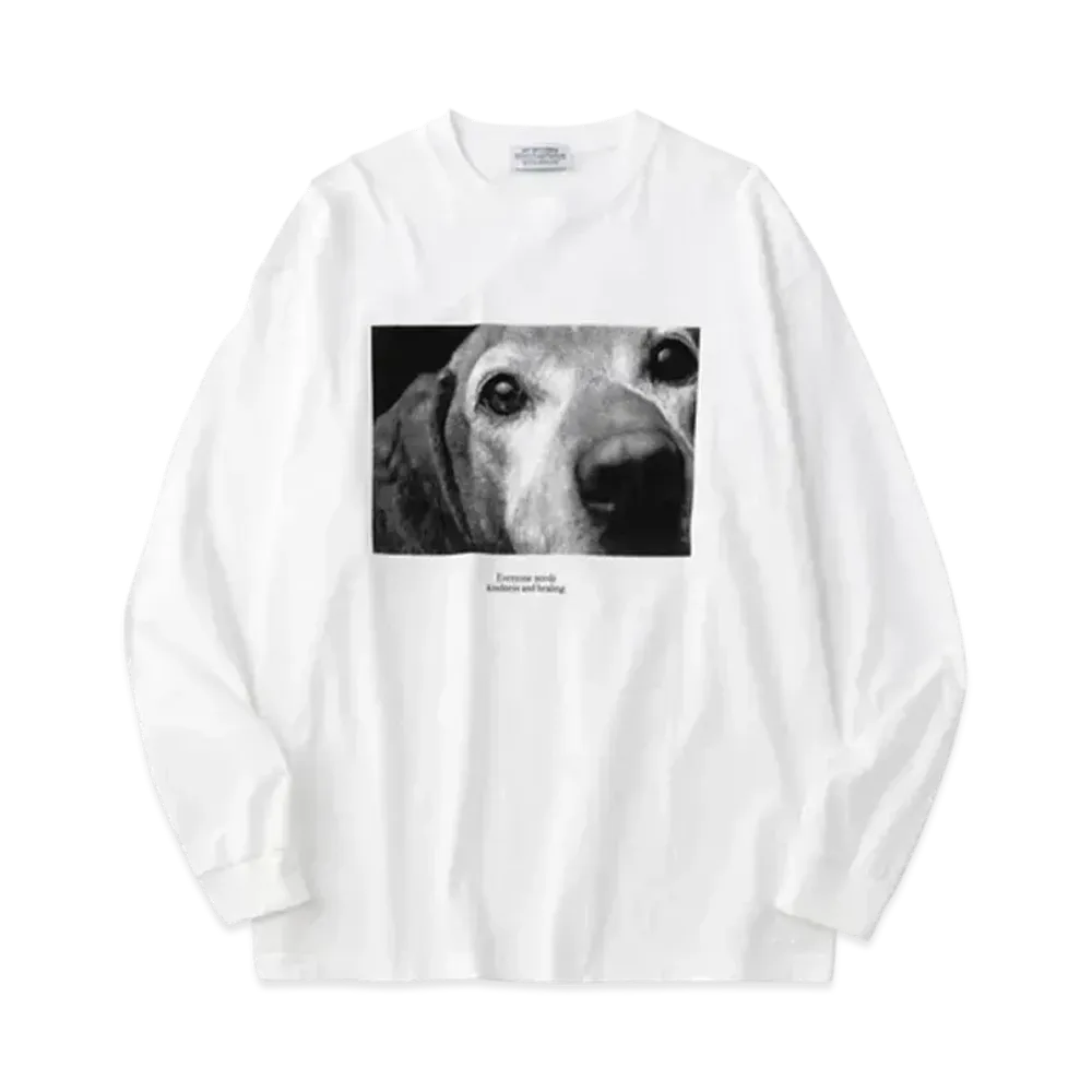 Graphpaper 0576 Kindness&Healing 2 L/S T-Shirt "White"