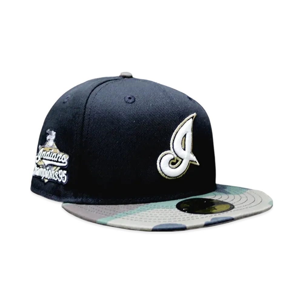 47 Cleveland Indians Champioms95 59Fifty "Black/Camo"