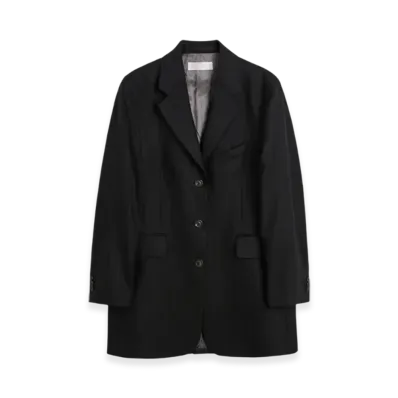 OUR LEGACY Women's Queens Blazer "Maitre D Black Wool"