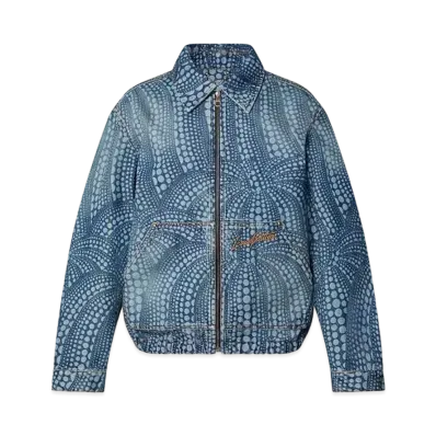 Louis Vuitton x Yayoi Kusama All Over Pumpkin Denim Blouson "Indigo"