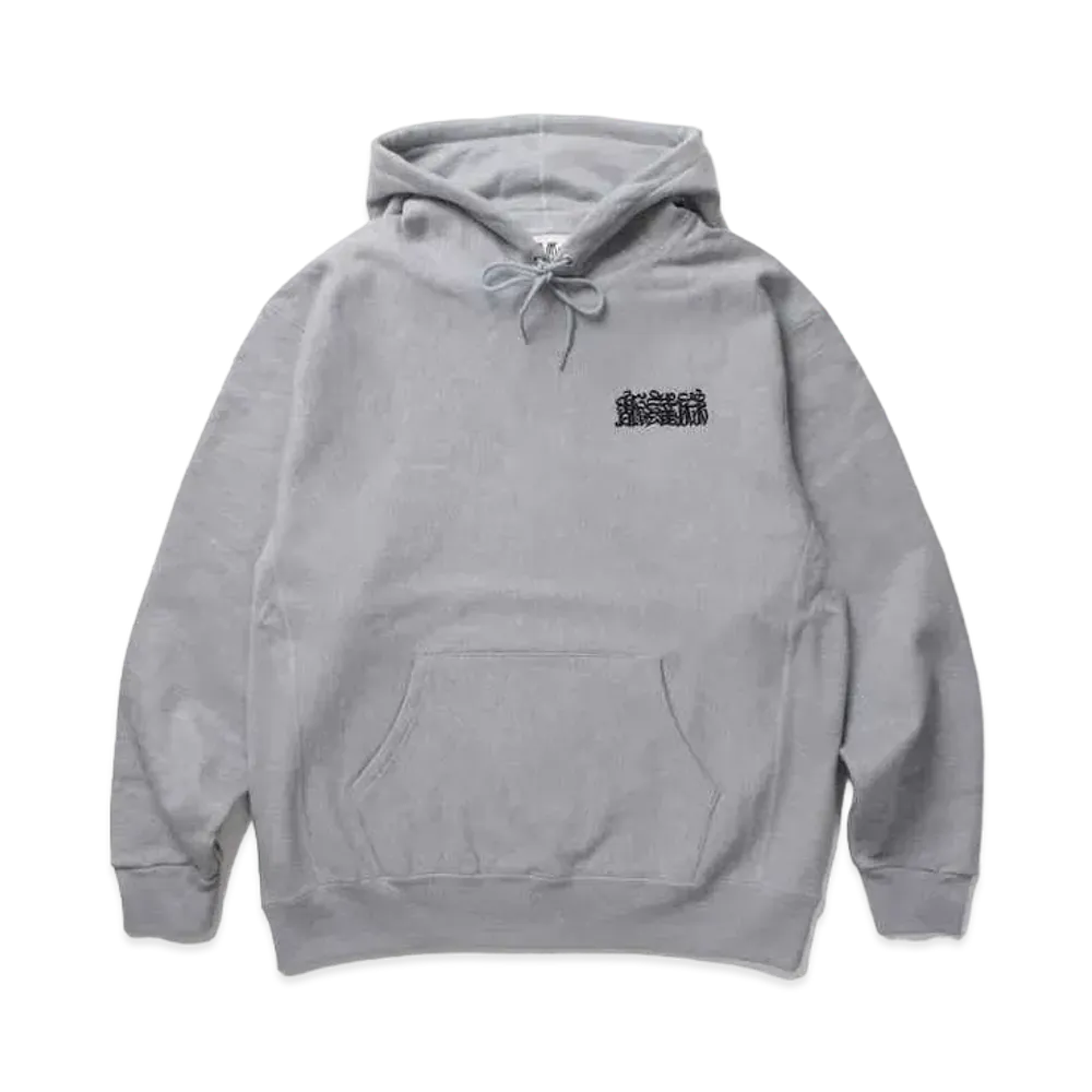 APHRODITEGANG NAMEDARUMA LOGO HEAVY WEIGHT HOODED SWEAT SHIRT "Grey"