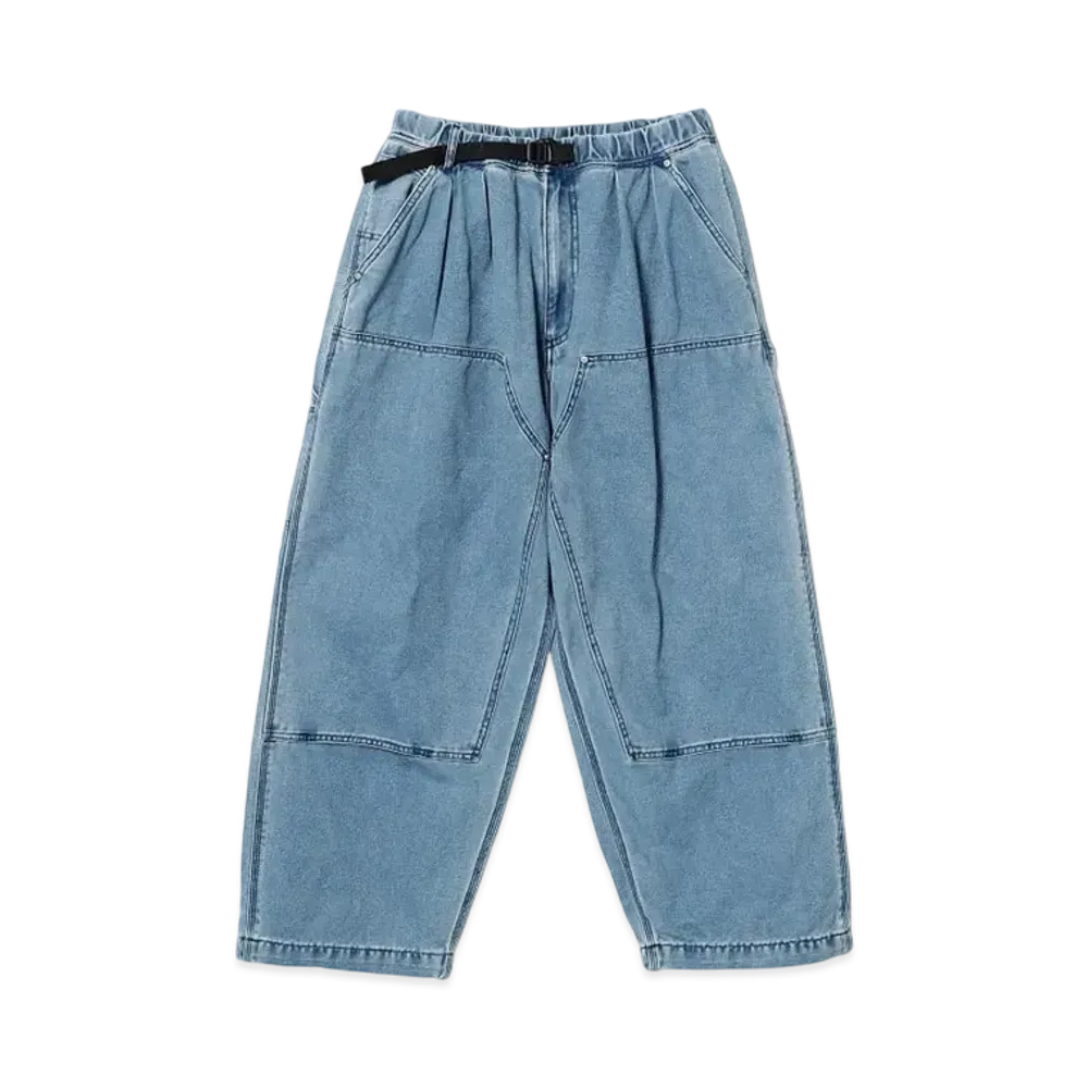 BEAMS Faded Duck Double-Knee Painter Pants "UsedIndigo"