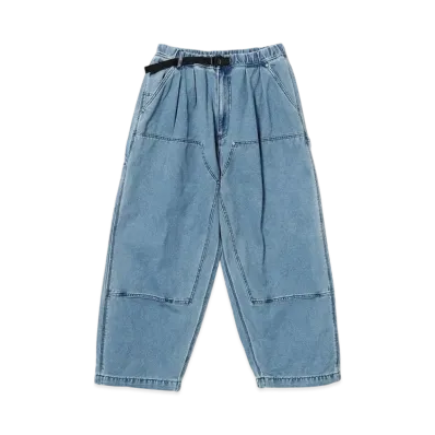 BEAMS Faded Duck Double-Knee Painter Pants "UsedIndigo"