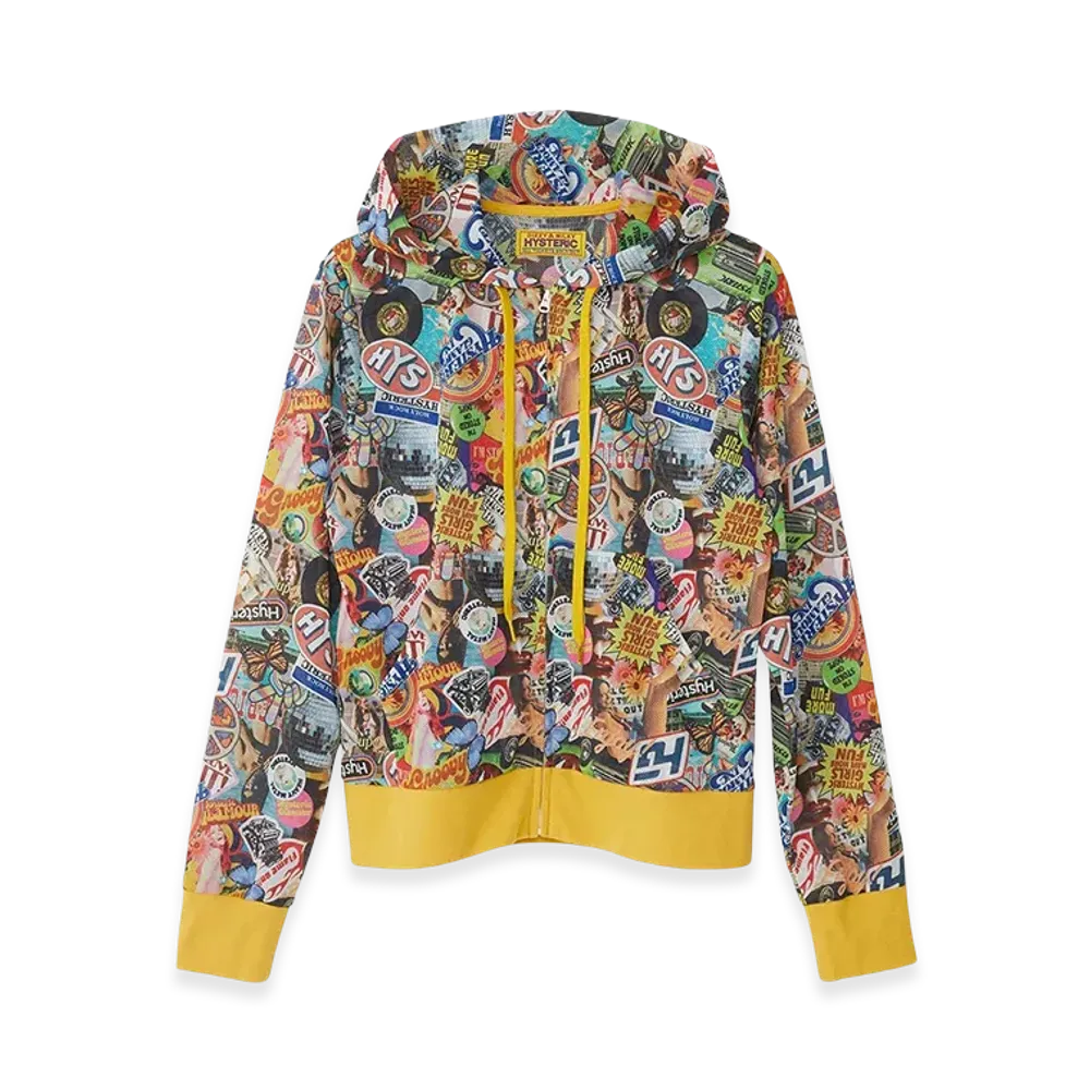 HYSTERIC GLAMOUR Women's Hysteric Glamour Hysteric Groovy Mesh Hoodie "Multi"