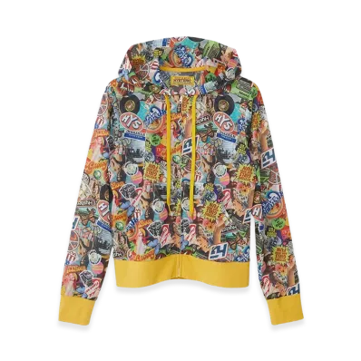 HYSTERIC GLAMOUR Women's Hysteric Glamour Hysteric Groovy Mesh Hoodie "Multi"