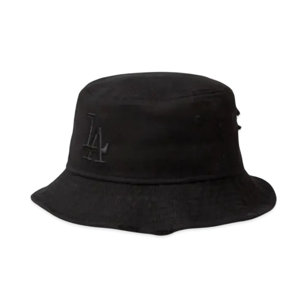 NEW ERA Bucket 01 Damaged Series Los Angeles Dodgers "Black"