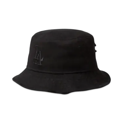 NEW ERA Bucket 01 Damaged Series Los Angeles Dodgers "Black"