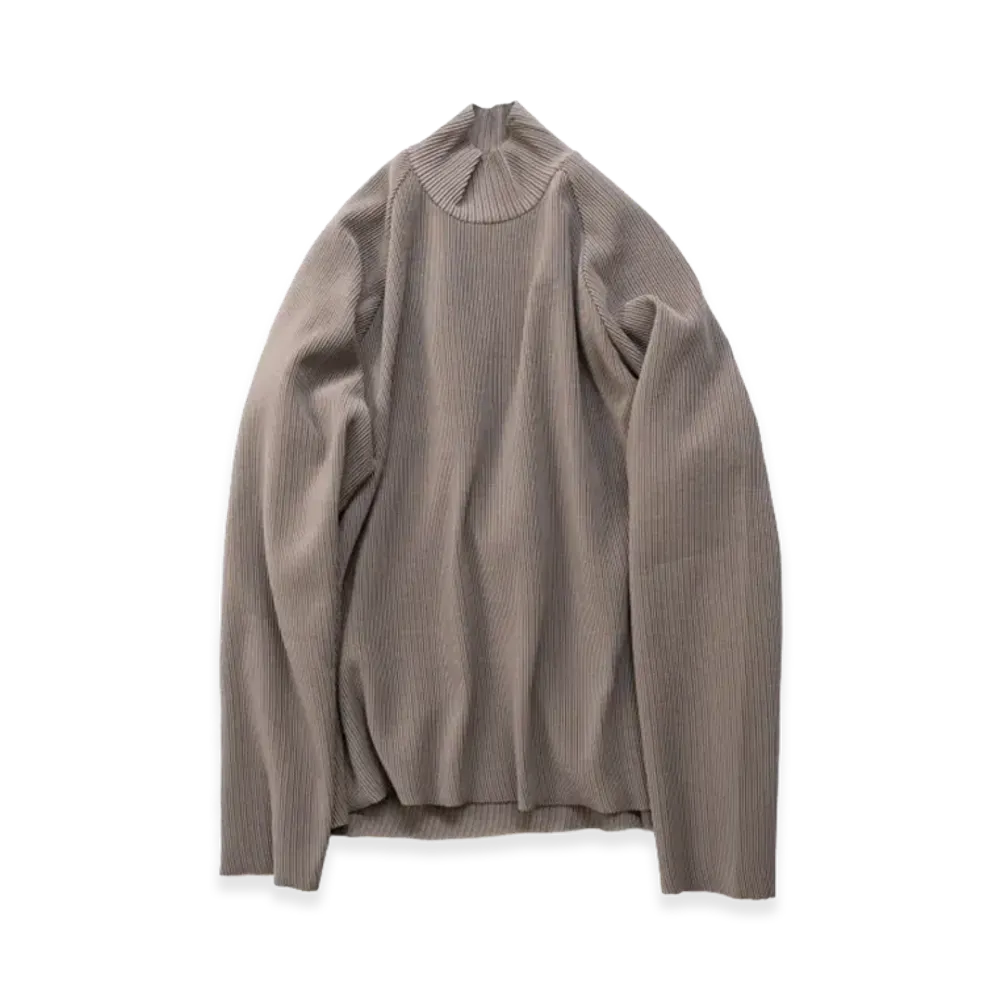ssstein Oversize Gradation Pleats L/S "Dark Greige"